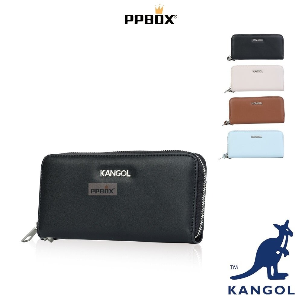 KANGOL 附掛繩 皮革長夾 包包 【65528784】-細節圖10