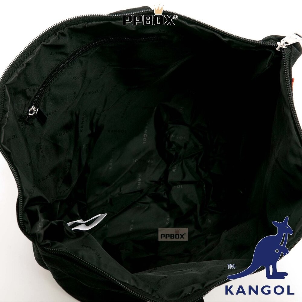 KANGOL 帆布 花樣貼繡潮玩托特包 包包 【66251715】-細節圖4