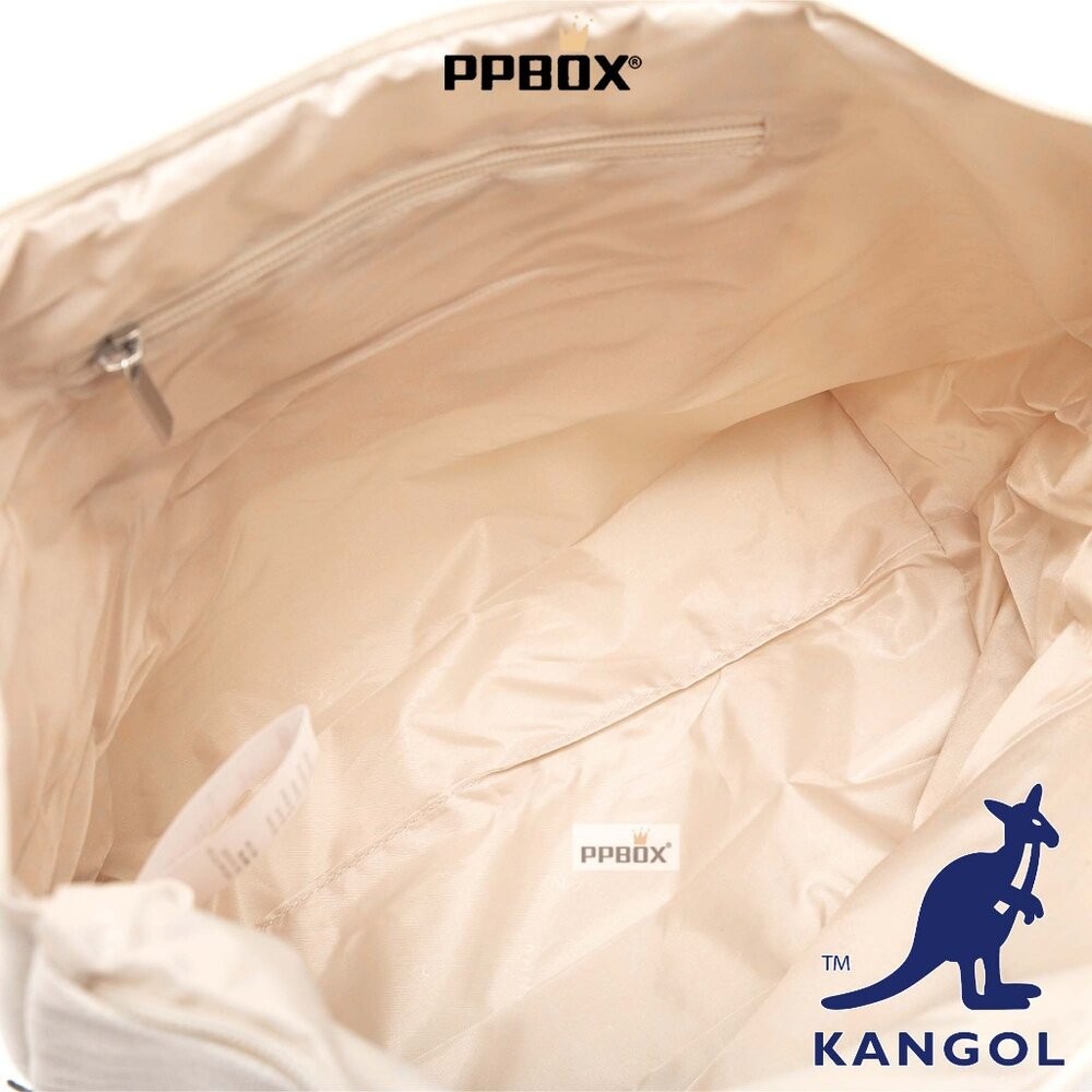 KANGOL 帆布 花樣貼繡潮玩托特包 包包 【66251715】-細節圖5