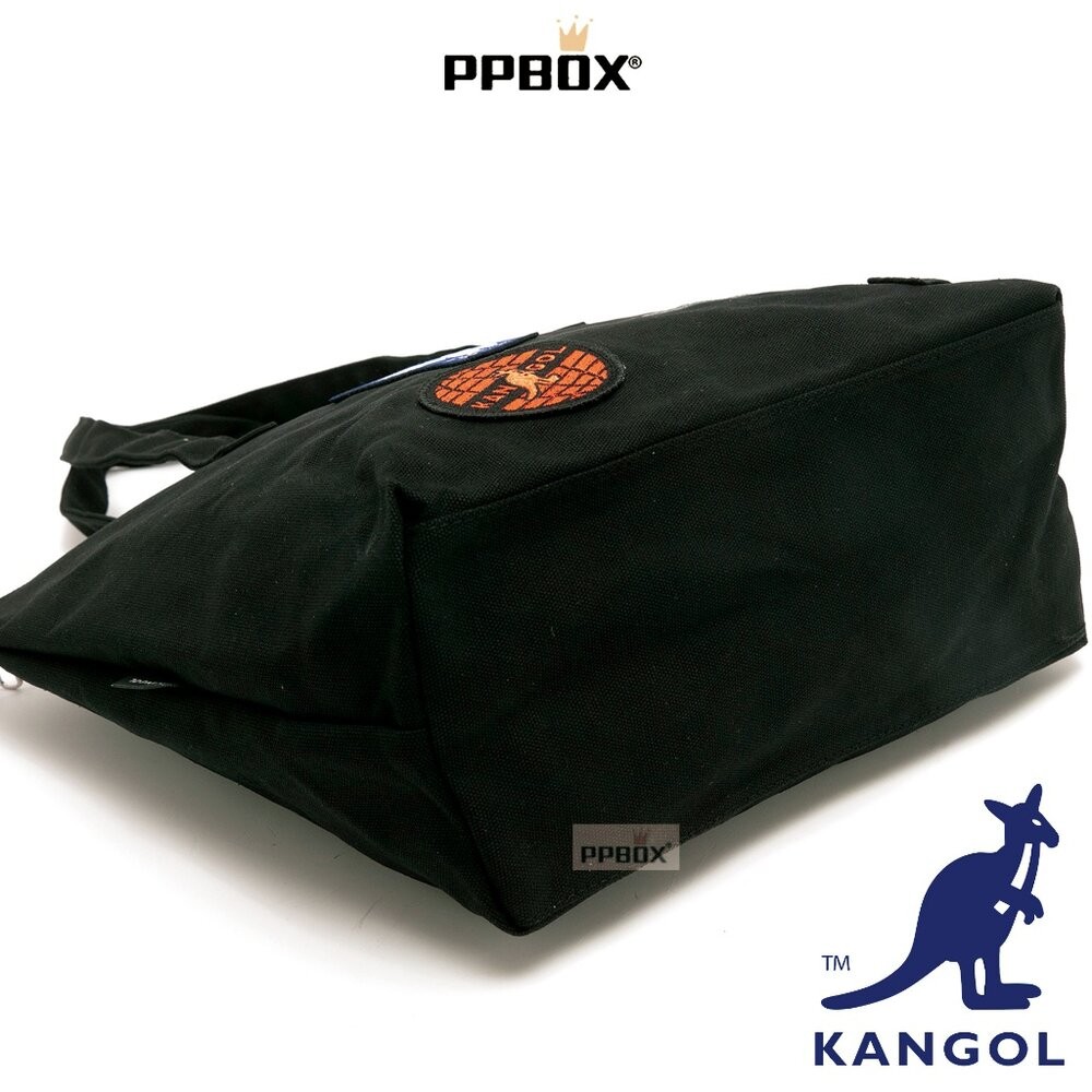 KANGOL 帆布 花樣貼繡潮玩托特包 包包 【66251715】-細節圖9