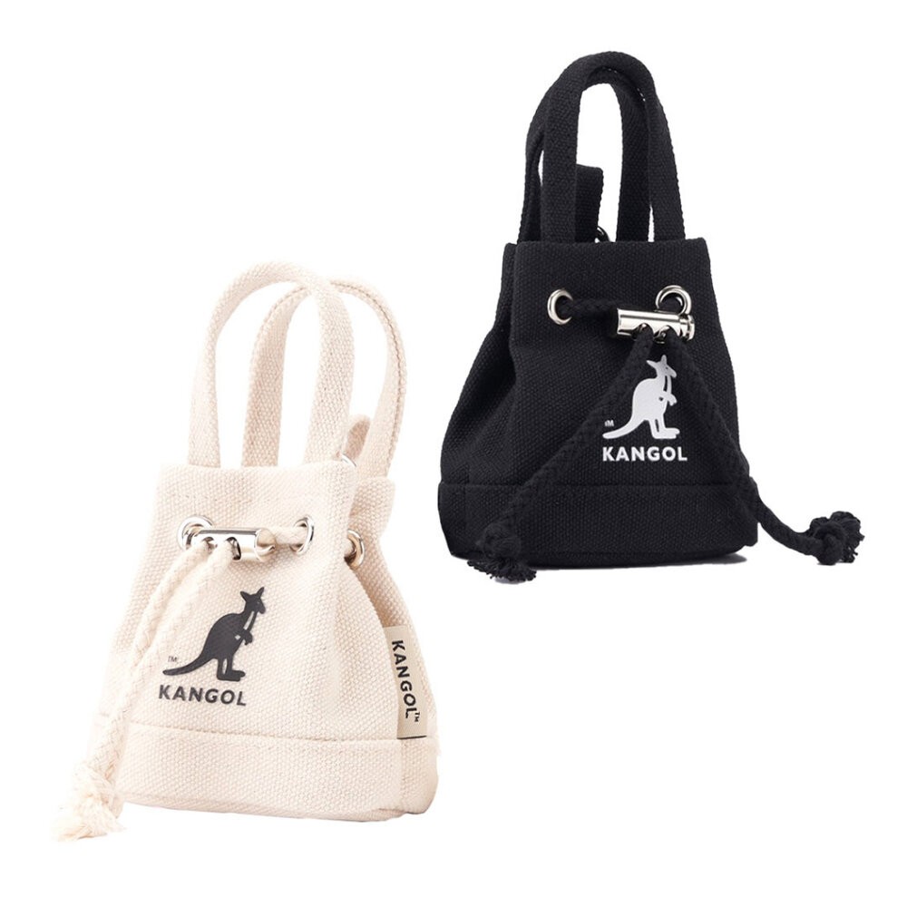 KANGOL 水桶包造型 錢包 附背帶 包包 【63258781】-細節圖2