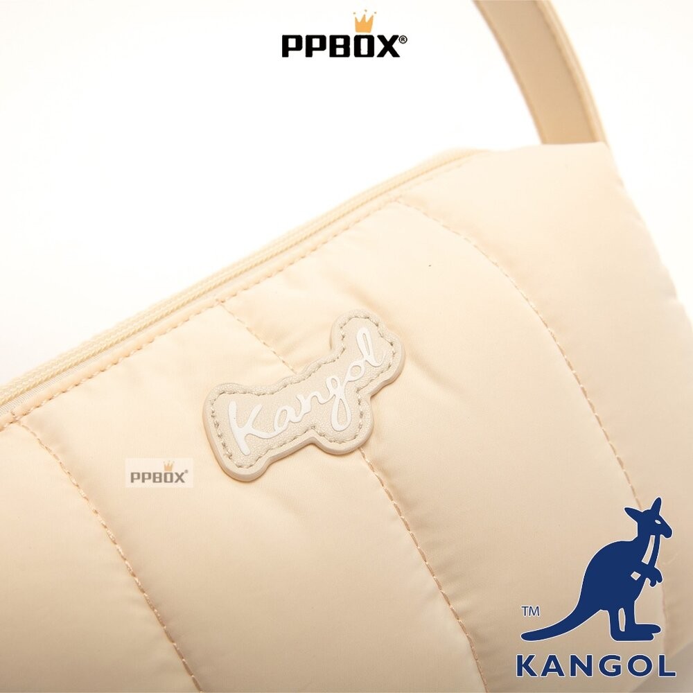 KANGOL 泡芙貝殼單肩包 附吊飾 附背帶 包包 【66251712】-細節圖11