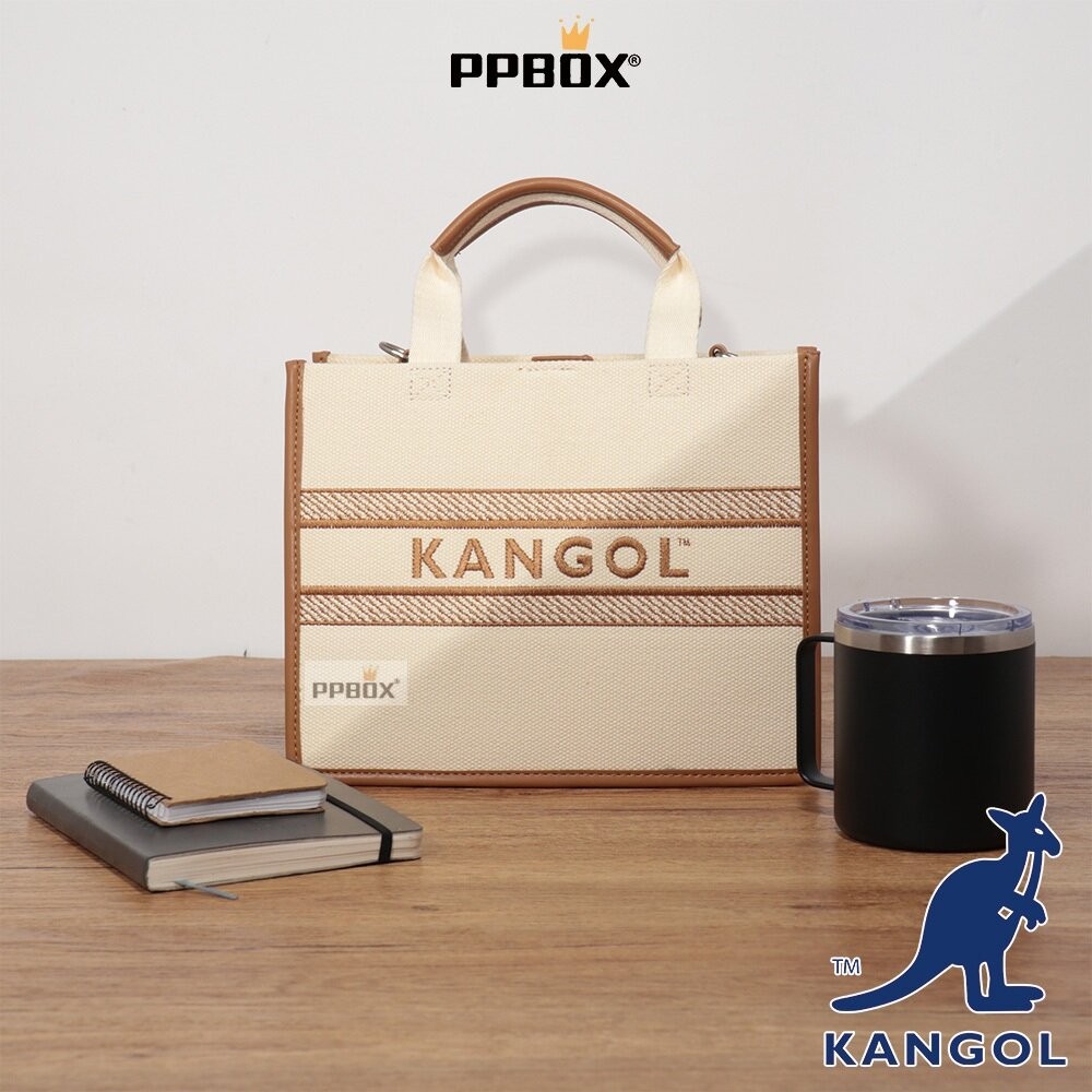 KANGOL 滿版印花托特包 附背帶 包包 65228712-細節圖7
