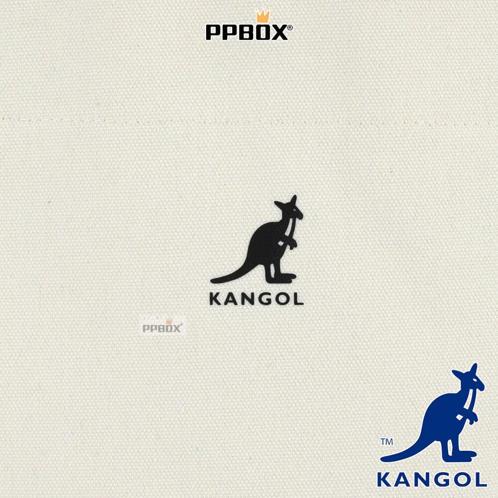 KANGOL 66251708 帆布皮標托特包 系列 包包-細節圖4