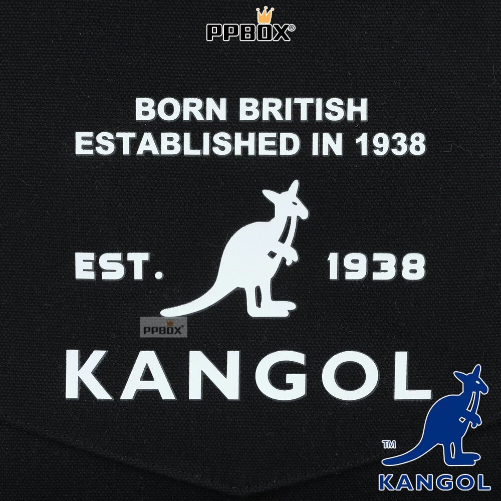 KANGOL 66251708 帆布皮標托特包 系列 包包-細節圖6