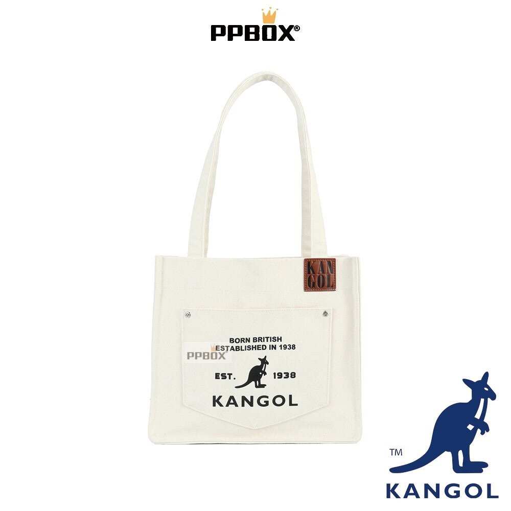 KANGOL 66251708 帆布皮標托特包 系列 包包-規格圖11