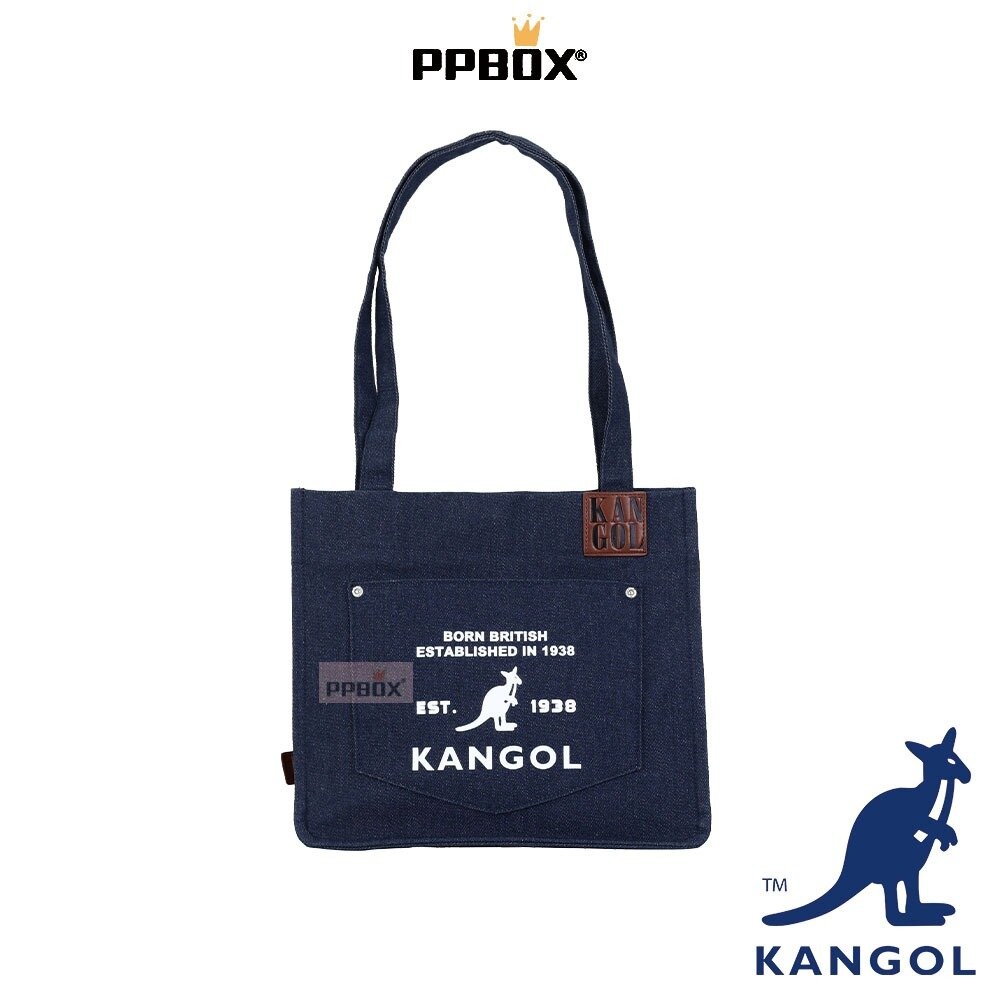 KANGOL 66251708 帆布皮標托特包 系列 包包-規格圖11