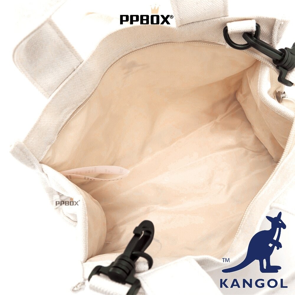 KANGOL 花樣貼繡潮玩方塊包 附背帶 包包 【66251716】-細節圖3