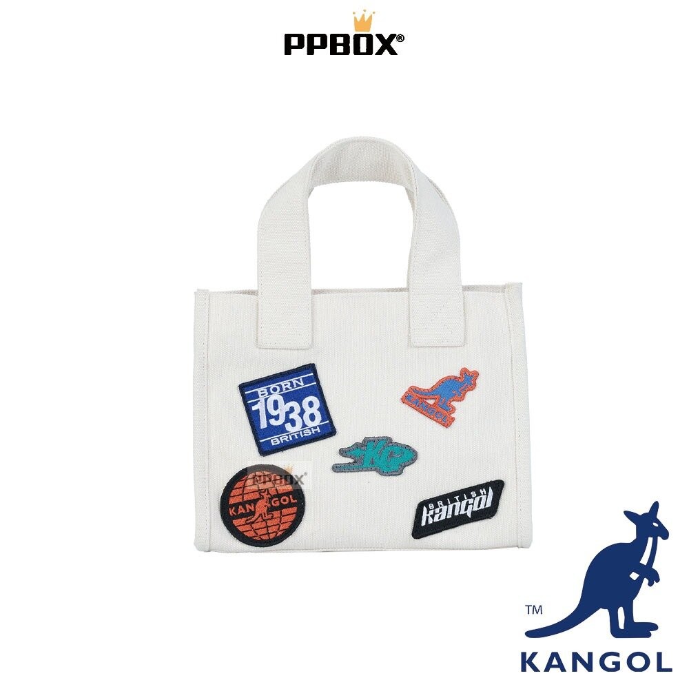 KANGOL 花樣貼繡潮玩方塊包 附背帶 包包 【66251716】-規格圖11
