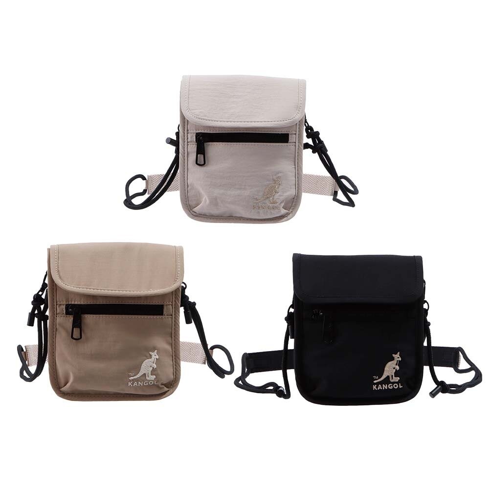 KANGOL 輕簡 小方包 附背帶 包包 【65251704】-細節圖2