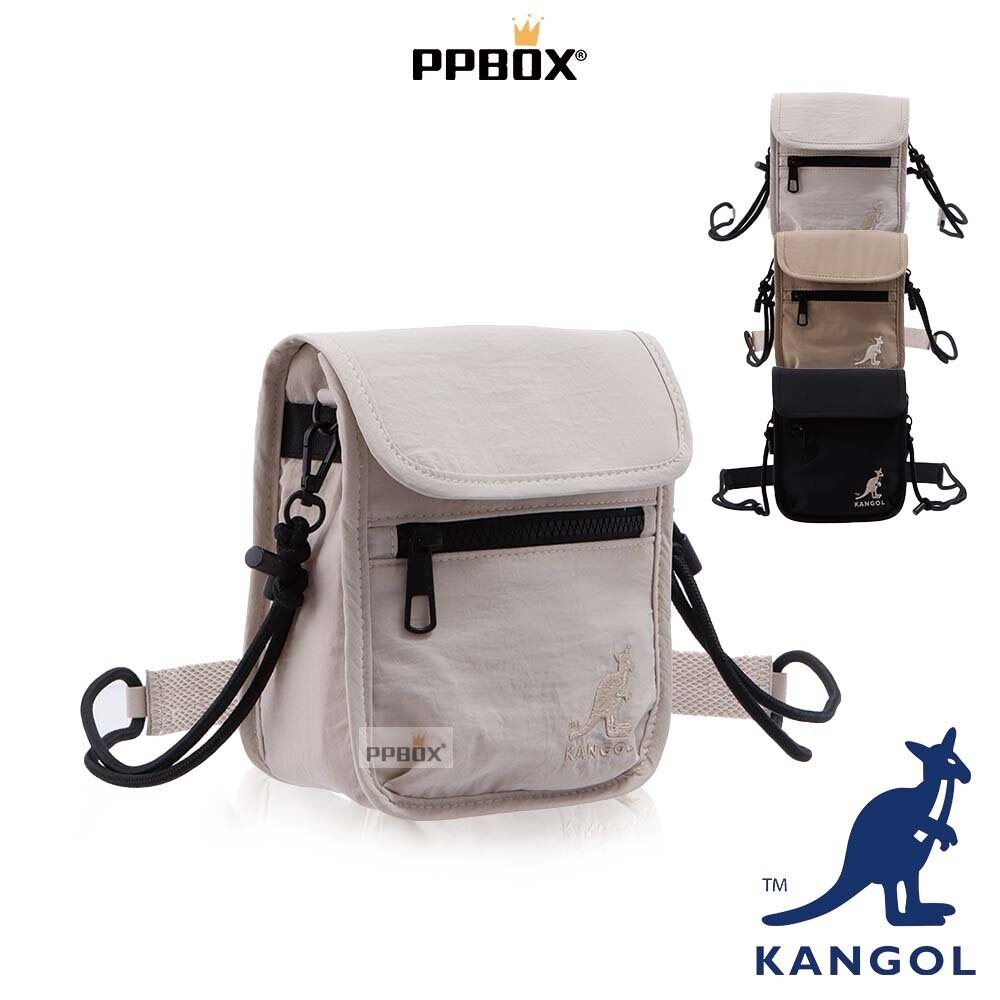 KANGOL 輕簡 小方包 附背帶 包包 【65251704】-細節圖3