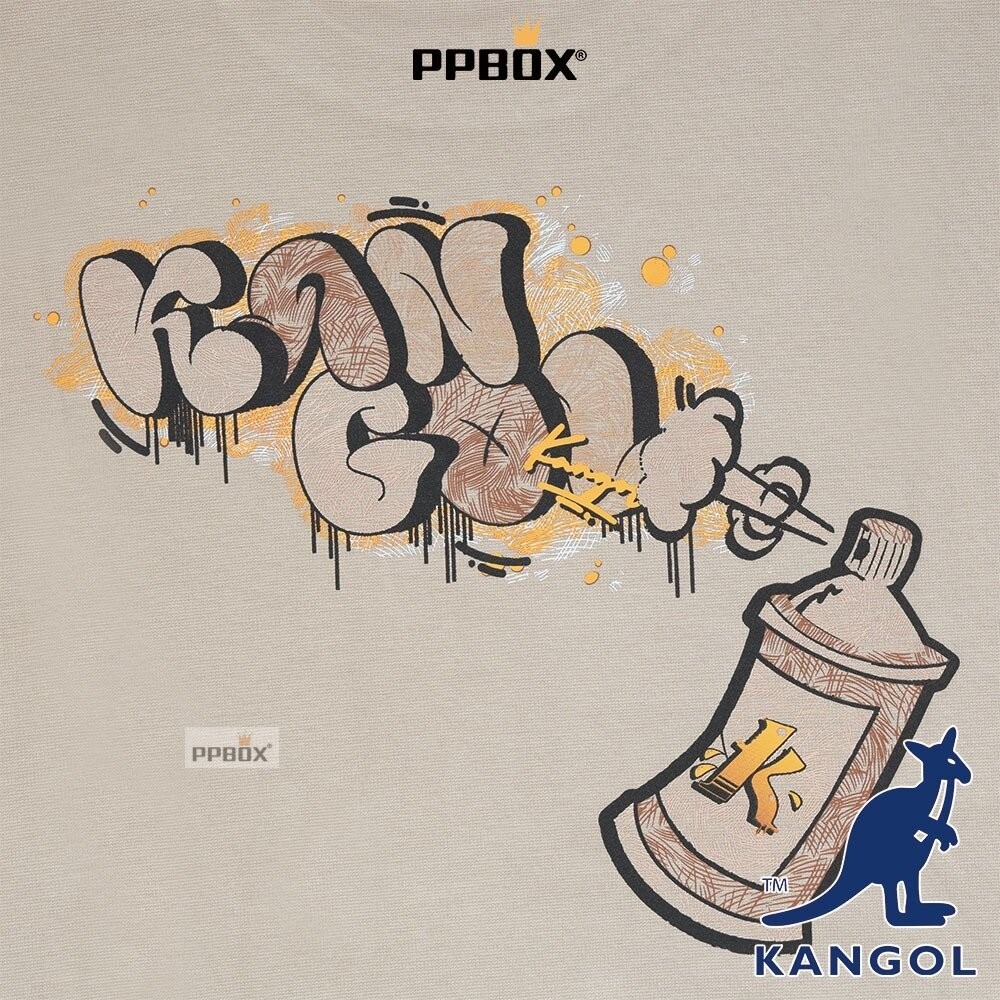 KANGOL 噴漆罐塗鴉 大學T 衣服 [65558003]-細節圖2