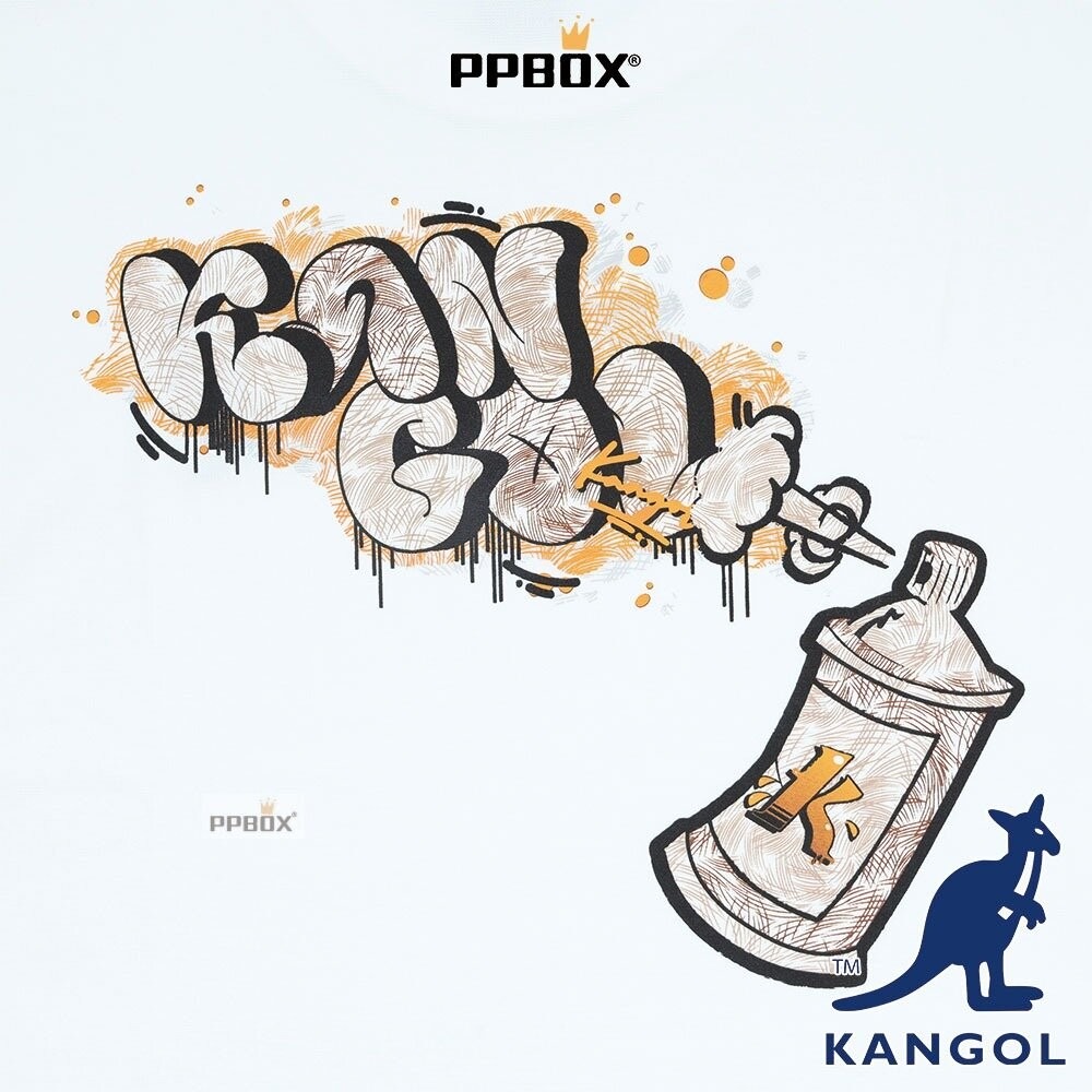 KANGOL 噴漆罐塗鴉 大學T 衣服 [65558003]-細節圖6