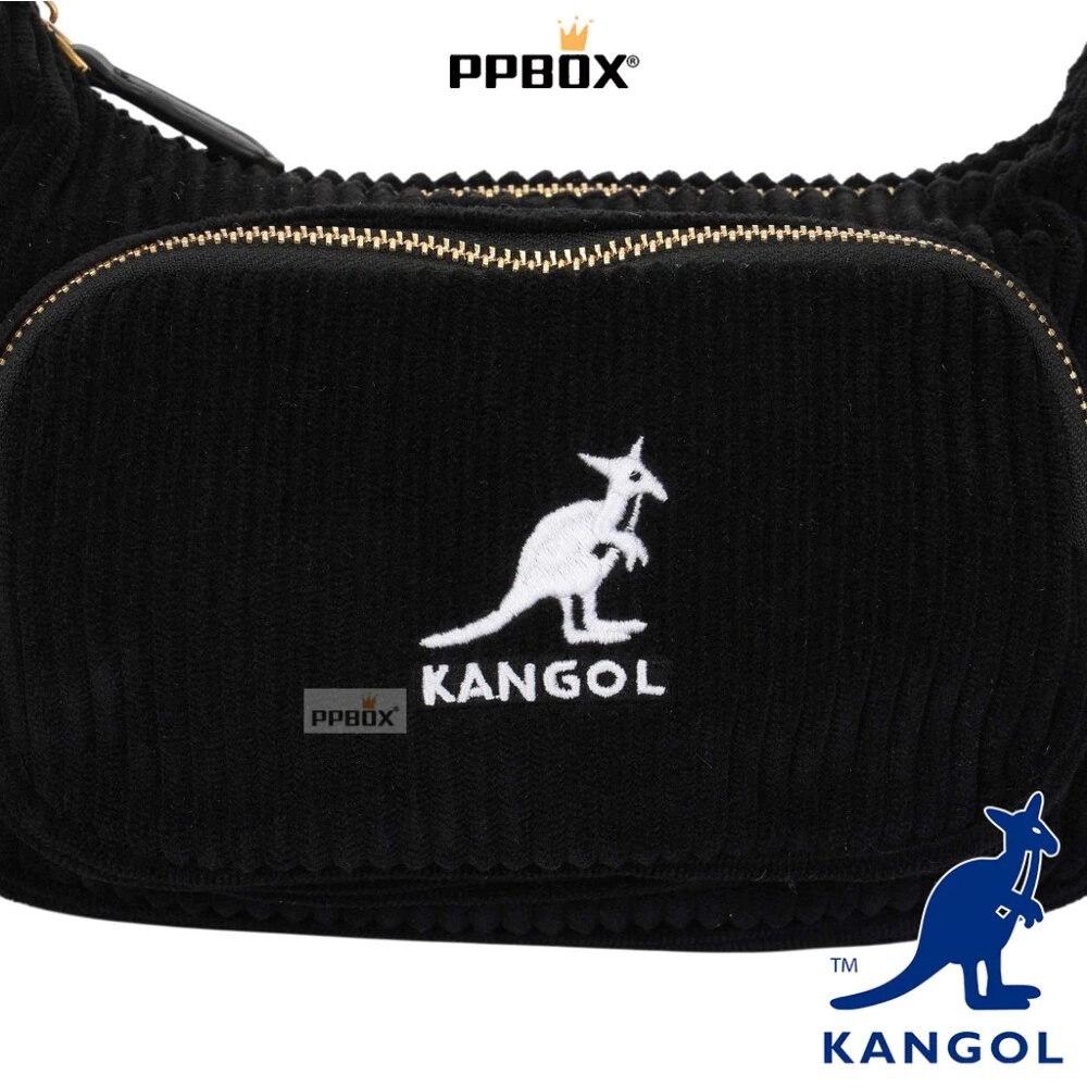 KANGOL 袋鼠 燈芯絨 半月包 66551709 時尚 包包-細節圖2