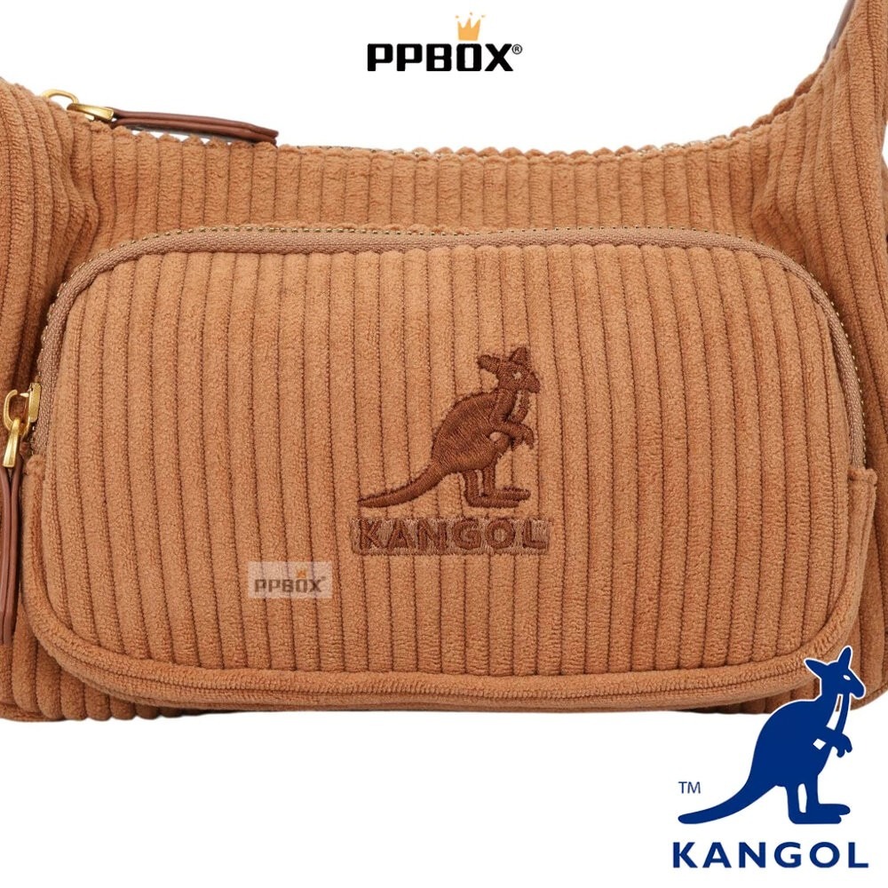 KANGOL 袋鼠 燈芯絨 半月包 66551709 時尚 包包-細節圖7