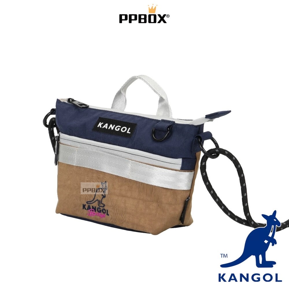 KANGOL 袋鼠 拼色多功能斜背包 66551710 時尚 包包-細節圖3