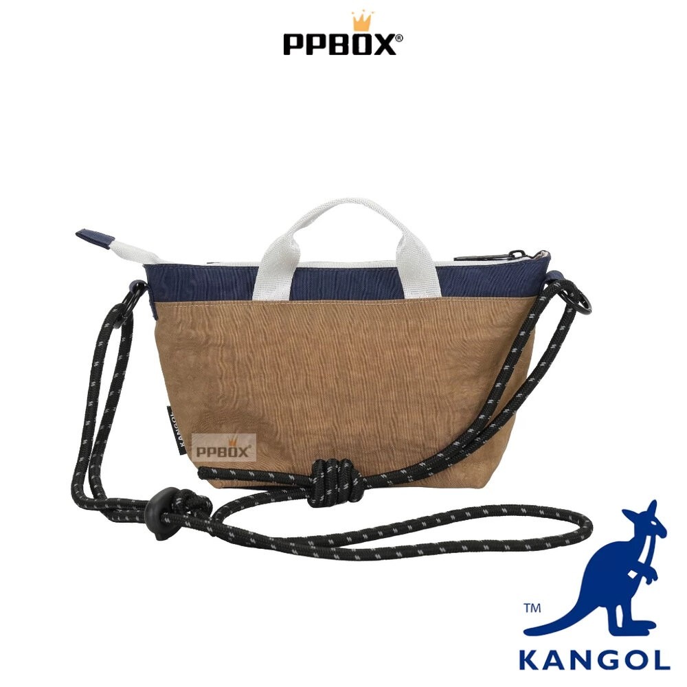 KANGOL 袋鼠 拼色多功能斜背包 66551710 時尚 包包-細節圖4