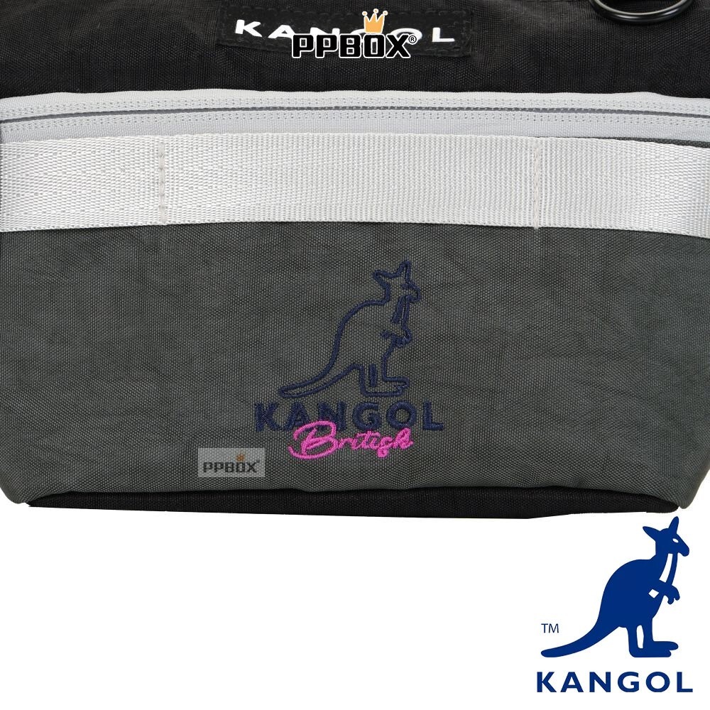 KANGOL 袋鼠 拼色多功能斜背包 66551710 時尚 包包-細節圖5