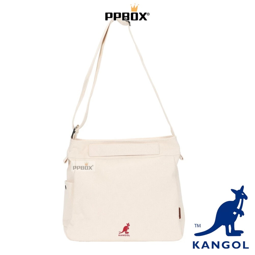 KANGOL 袋鼠 帆布口袋側背包 66551707 時尚 包包-細節圖2