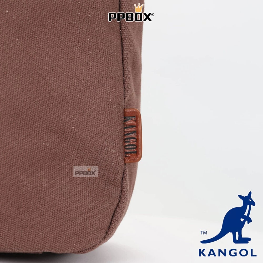 KANGOL 袋鼠 帆布口袋側背包 66551707 時尚 包包-細節圖8
