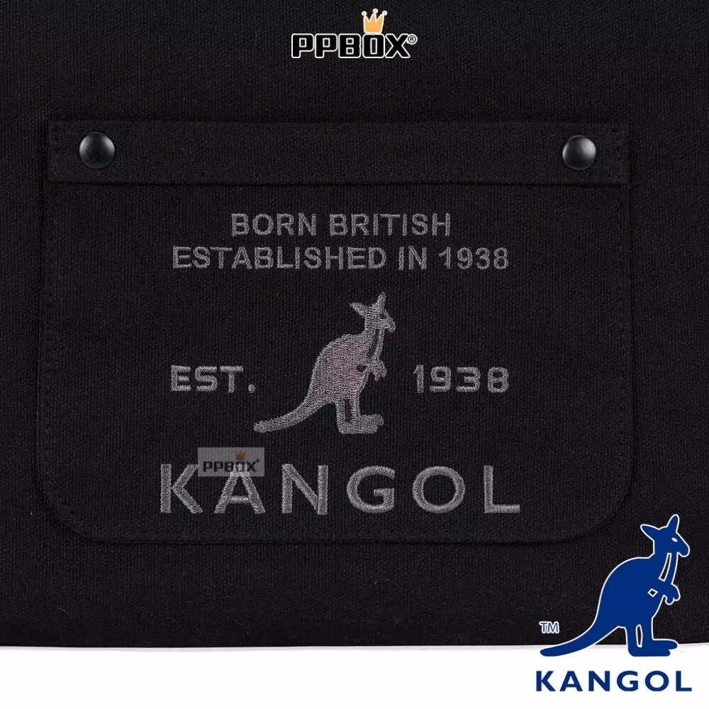 KANGOL 袋鼠 帆布口袋側背包 66551707 時尚 包包-細節圖9