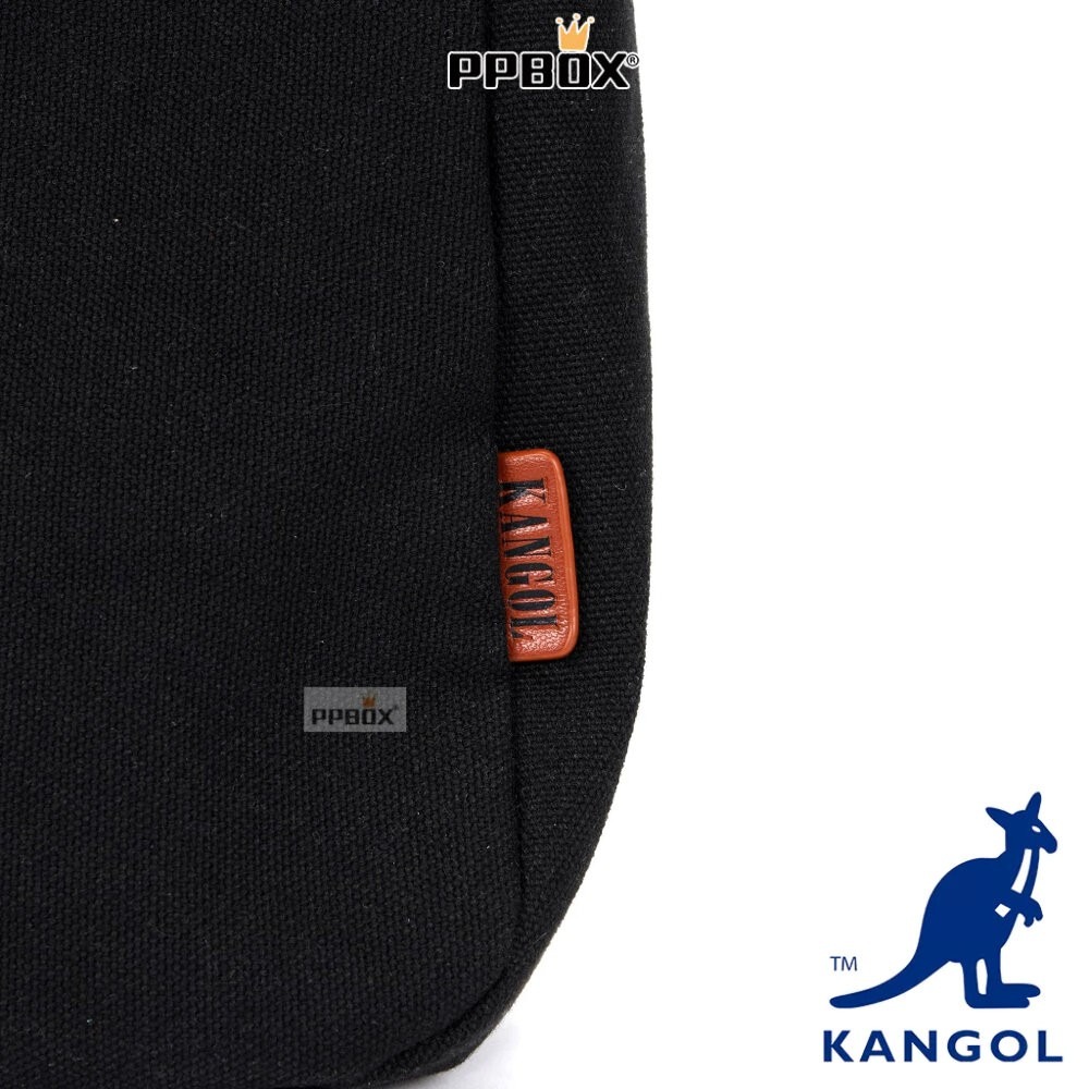 KANGOL 袋鼠 帆布口袋側背包 66551707 時尚 包包-細節圖10
