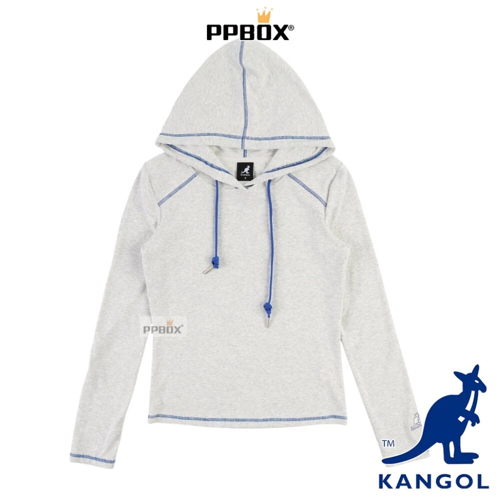 KANGOL 袋鼠 女裝連帽修身長袖 66521008 時尚 衣服-細節圖3