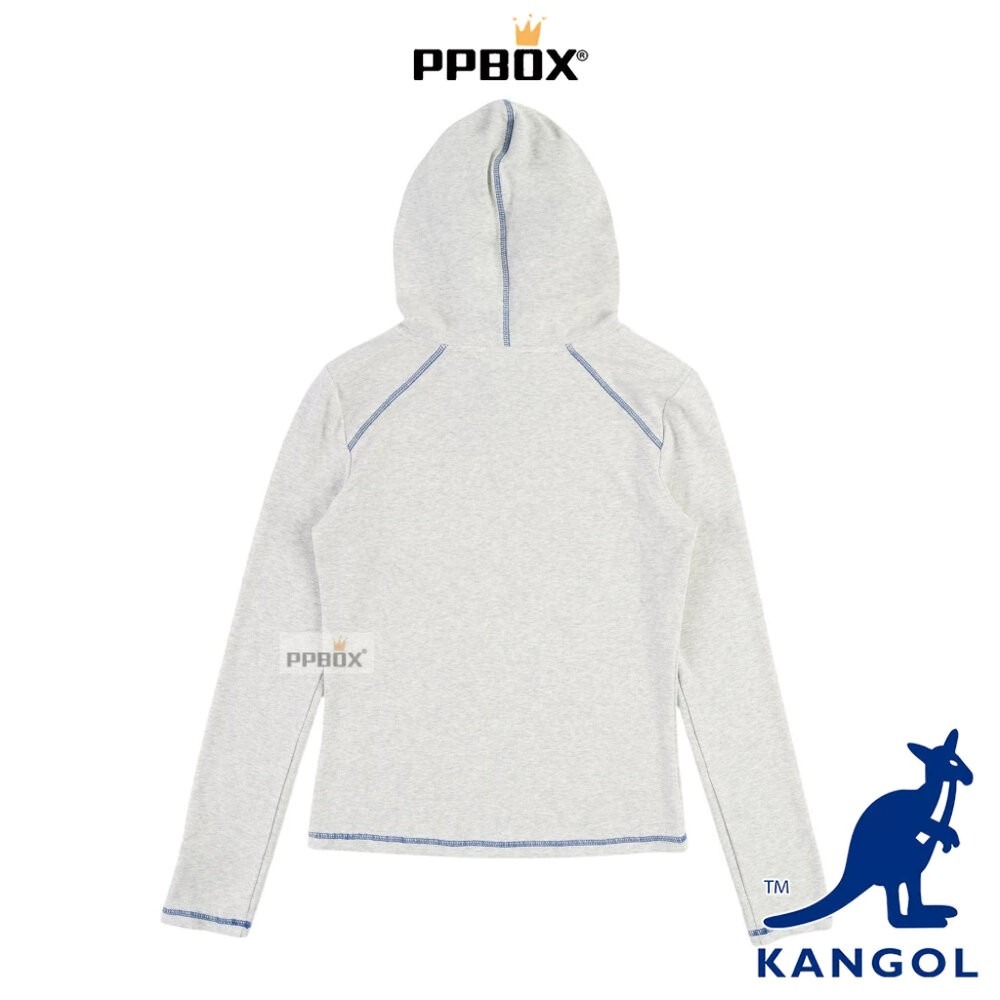 KANGOL 袋鼠 女裝連帽修身長袖 66521008 時尚 衣服-細節圖6