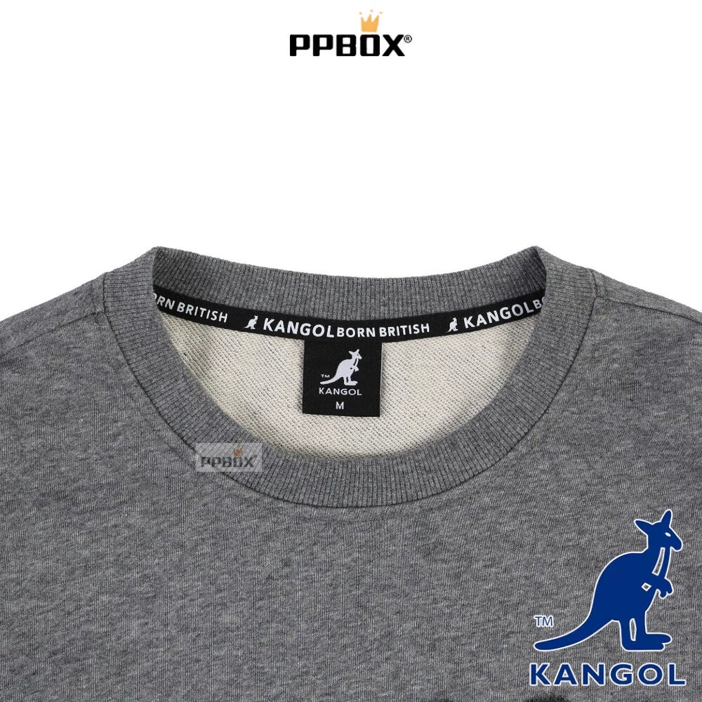 KANGOL 袋鼠 編織紋理大學T 66558002 時尚 長袖-細節圖6