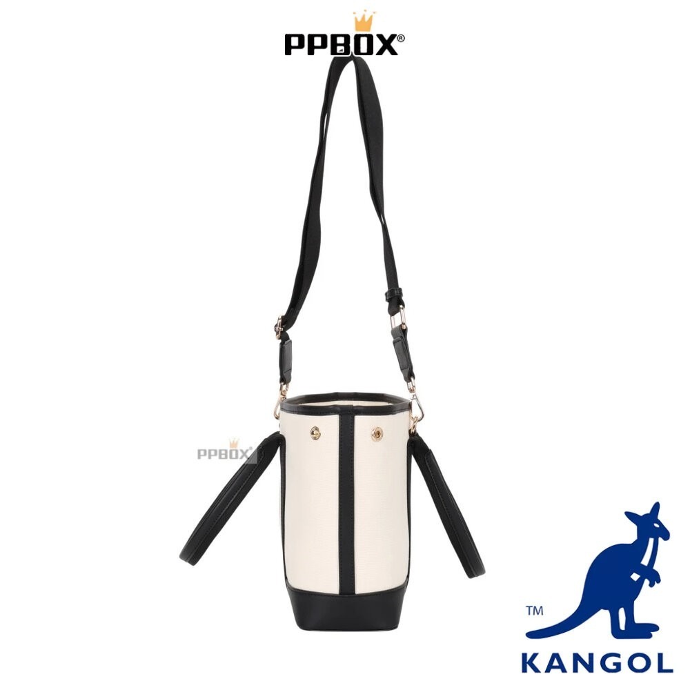 KANGOL 袋鼠 帆布托特包 附背帶 66258704 時尚 包包-細節圖5