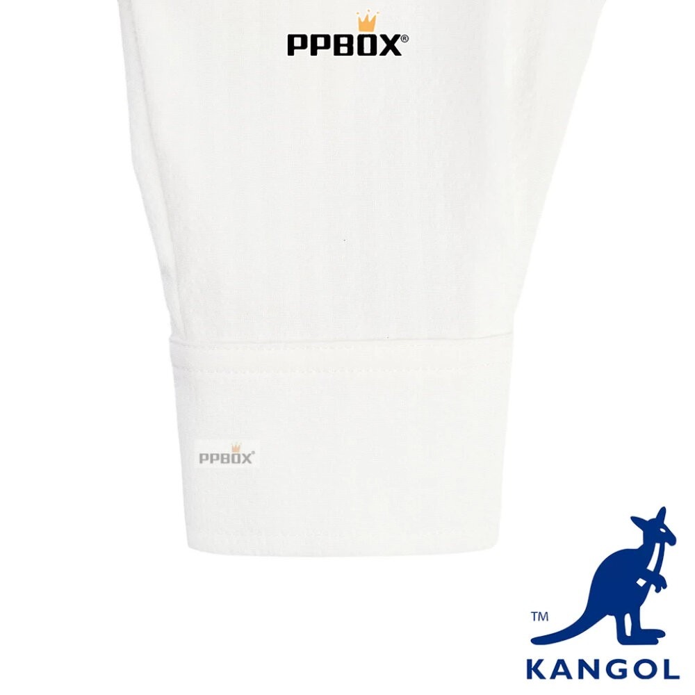 KANGOL 袋鼠 女裝寬版襯衫外套 66521470 時尚-細節圖3