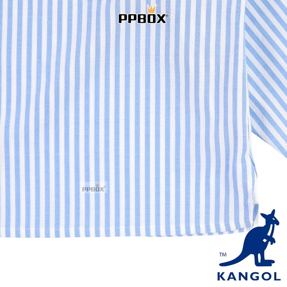 KANGOL 袋鼠 女裝寬版襯衫外套 66521470 時尚-細節圖6