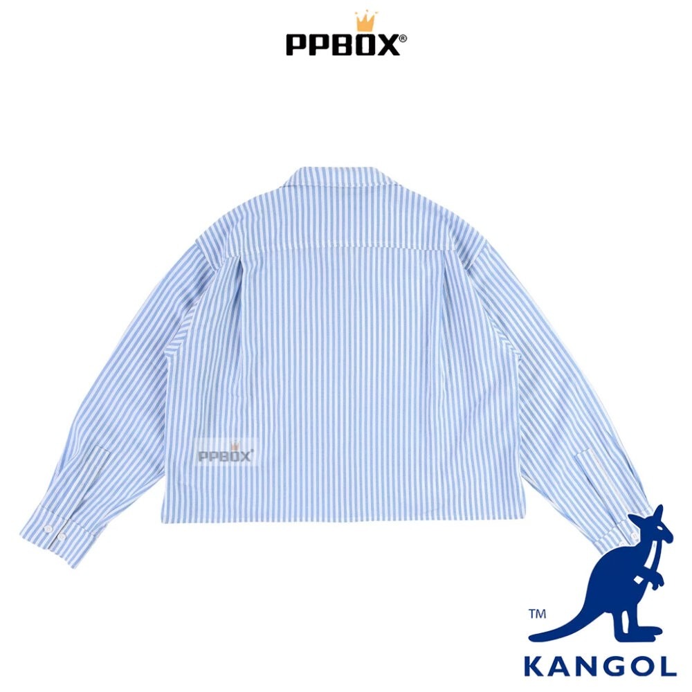 KANGOL 袋鼠 女裝寬版襯衫外套 66521470 時尚-細節圖8
