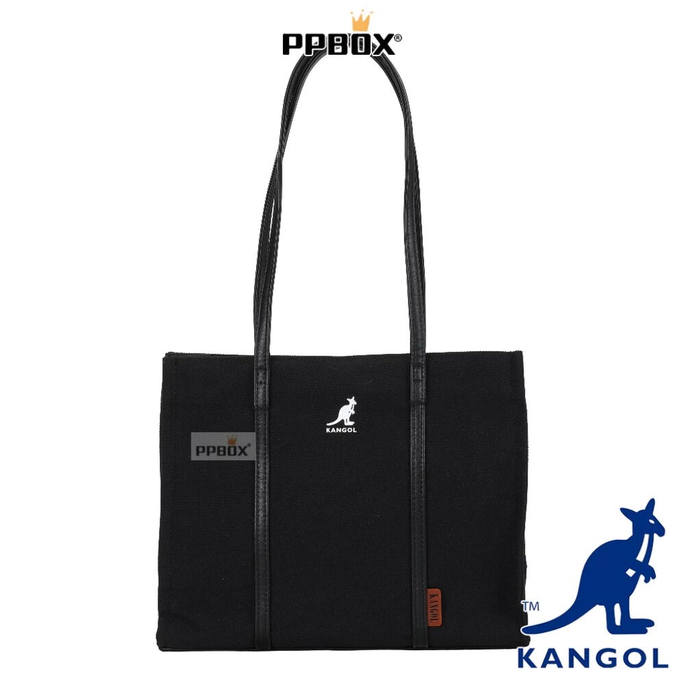 KANGOL 袋鼠 皮革背帶 托特包 66551706 時尚 包包-細節圖4
