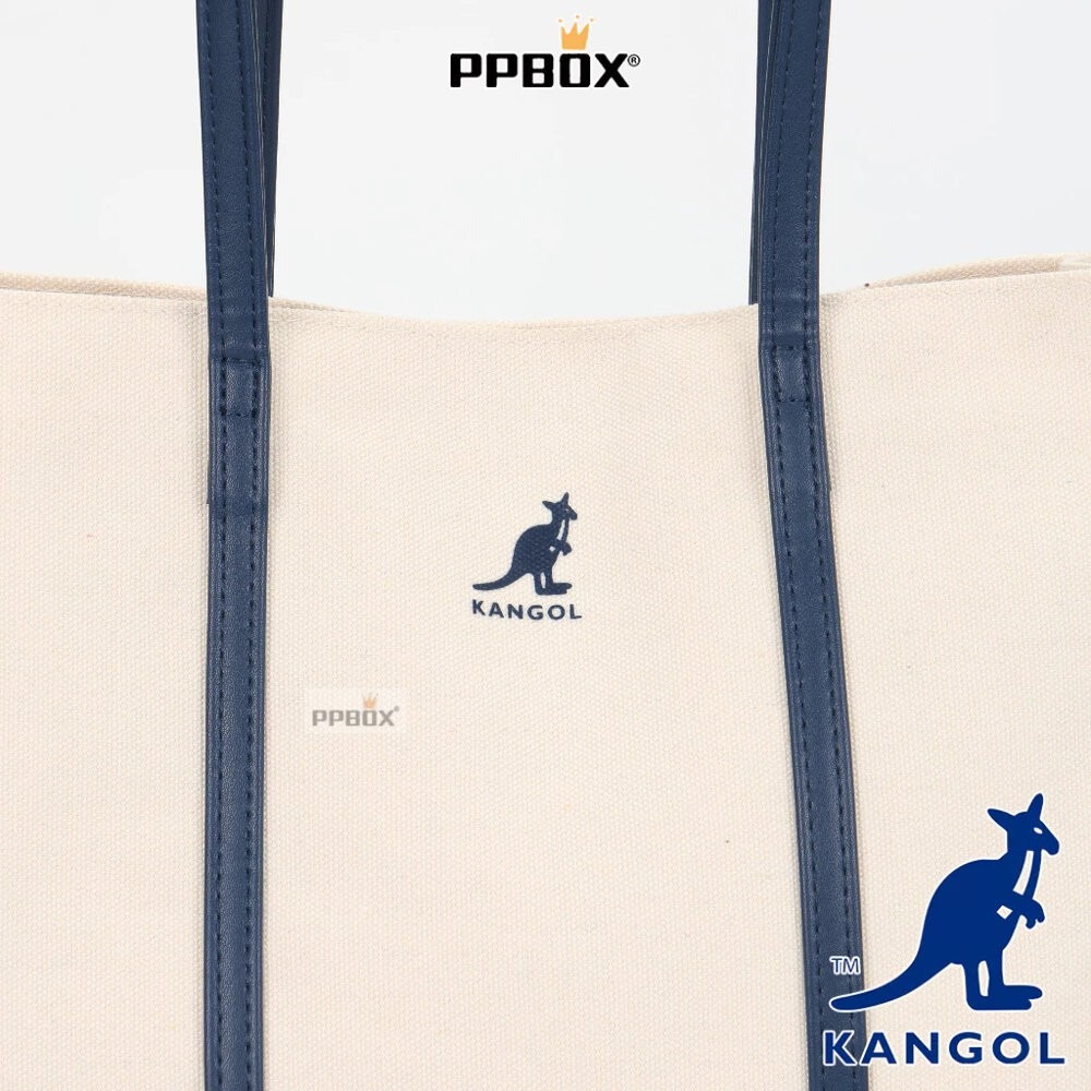 KANGOL 袋鼠 皮革背帶 托特包 66551706 時尚 包包-細節圖6