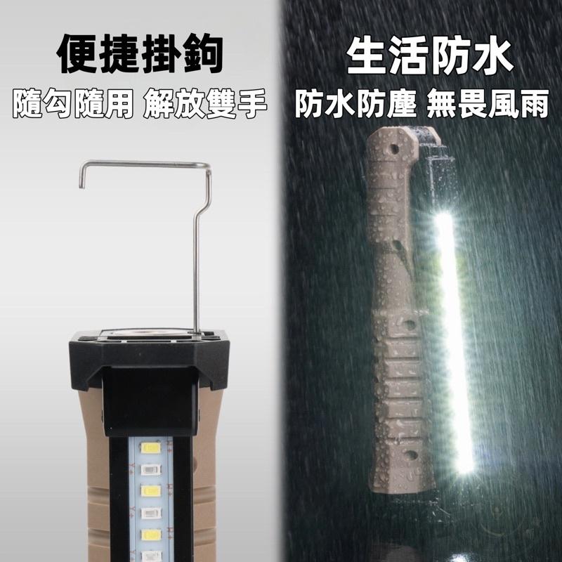 尚玲瓏百貨 台灣現貨 🇹🇼 三色光切換 COB工作燈 磁吸燈 Type-C充電多功能工作燈 自然光 白光照明 紅光警示-細節圖2