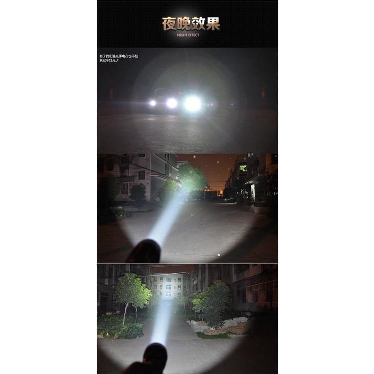 尚玲瓏百貨 L2 LED戶外騎行遠射 充電防水伸縮變焦強光手電筒  露營/工地/修車/出遊-細節圖3