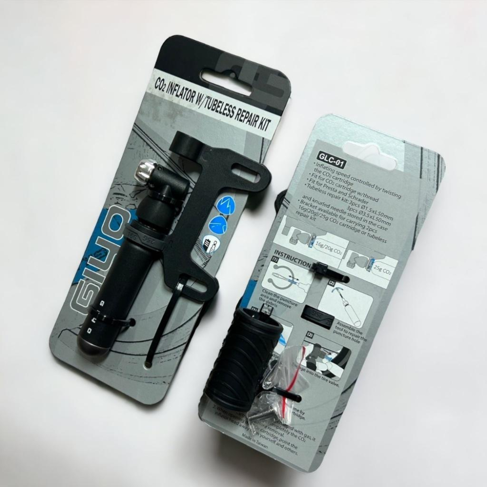 現貨 GIYO 按壓式 CO2 氣嘴頭 美法共用 無內胎 補胎工具組-細節圖2