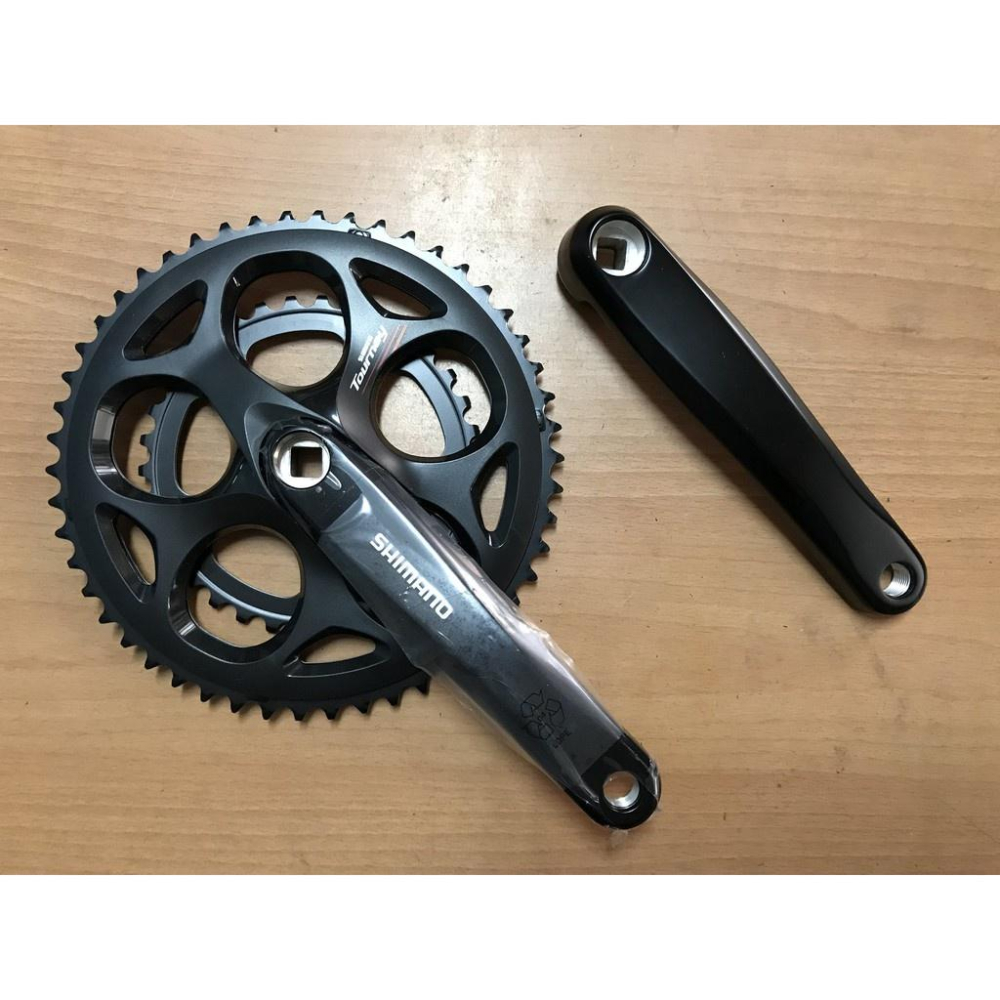 尚玲瓏百貨 SHIMANO TOURNEY FC-A070 50/34T 曲柄組 170大盤 2x7速 8速-細節圖2