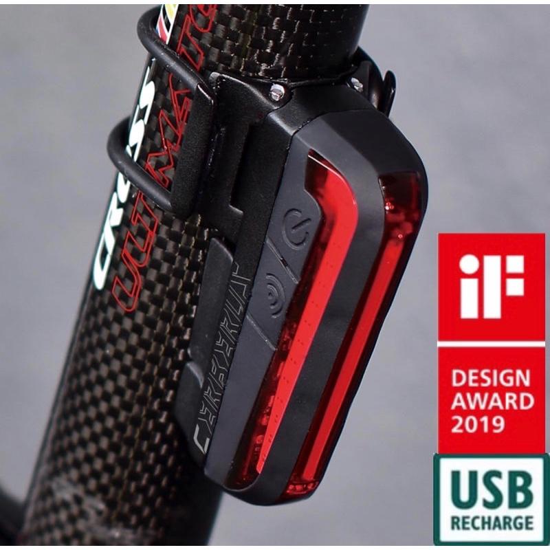 現貨 Moon【CERBERUS】尾燈廣角 扁管 三面 COB 自行車後車燈 後燈 USB typeC 充電-細節圖2