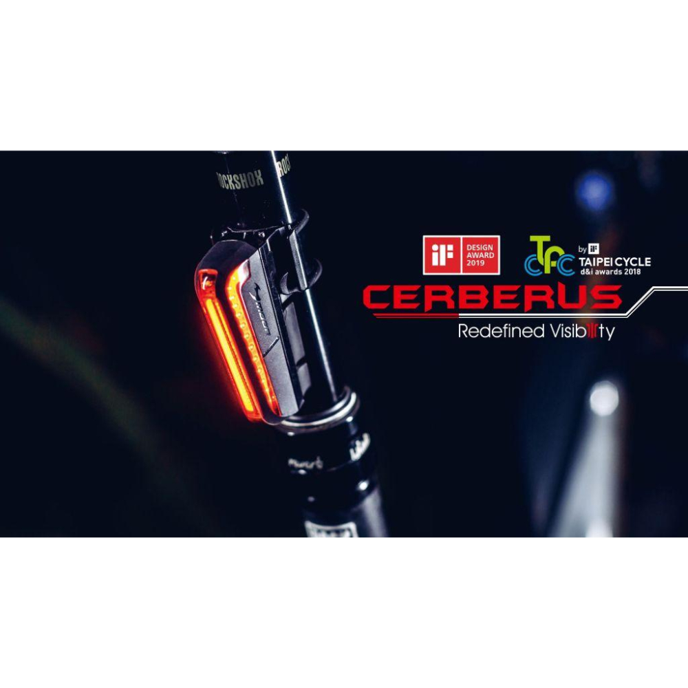 現貨 Moon【CERBERUS】尾燈廣角 扁管 三面 COB 自行車後車燈 後燈 USB typeC 充電-細節圖5