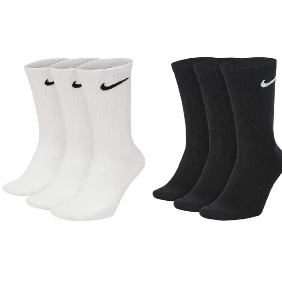 全新 Nike 黑白長襪  黑白百搭款-細節圖3