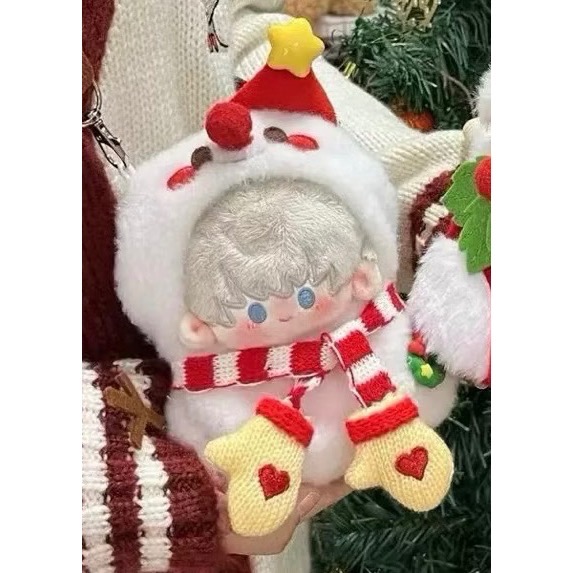 現貨 正版 原創 10cm 娃衣 粗奶丸呀 聖誕襪 聖誕雪人 聖誕節 漫遊聖誕 棉花娃娃 衣服 10公分-規格圖3