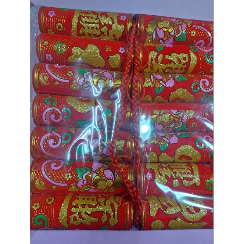 [洽興] 18筒 大絨布炮串/鞭炮吊飾 春節.過年.春聯 春節飾品-細節圖4