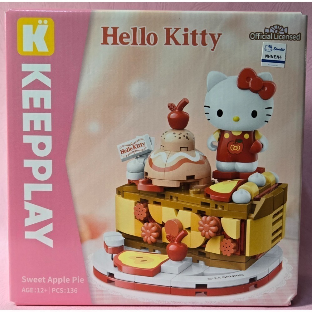 [洽興]  KEEPPLAY 積木 三麗鷗 下午茶系列 Hello Kitty 美樂蒂 大耳狗 布丁狗 酷洛米 帕恰狗-規格圖8