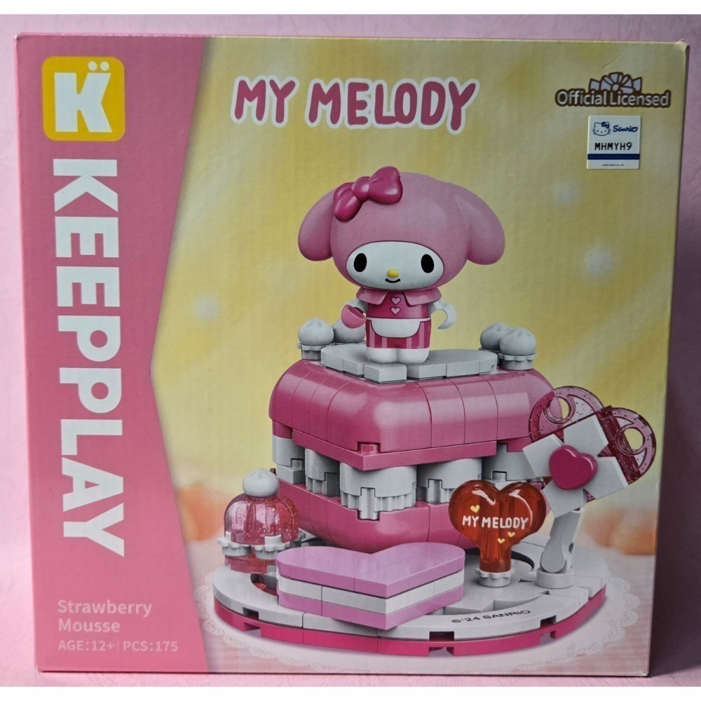 [洽興]  KEEPPLAY 積木 三麗鷗 下午茶系列 Hello Kitty 美樂蒂 大耳狗 布丁狗 酷洛米 帕恰狗-規格圖8