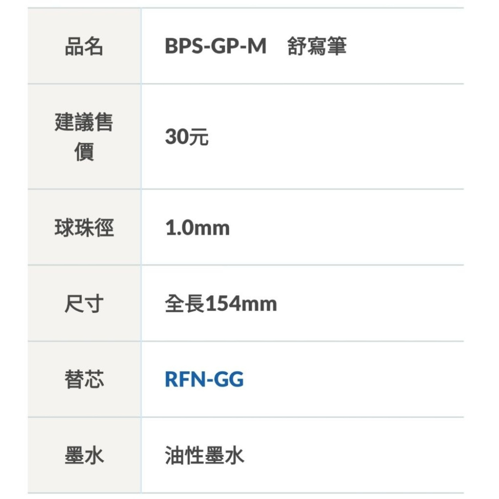 [洽興] PILOT 百樂舒寫筆 BPS-GP (M)-細節圖3