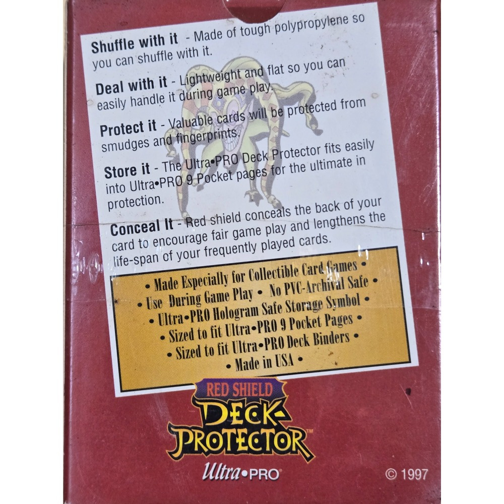 〔洽興〕Ultra PRO  標準尺寸 卡套 紅背底 （ 100入寶可夢 魔法風雲會 適用）-細節圖3