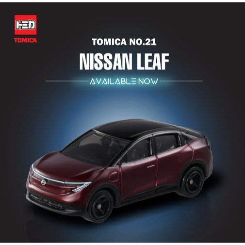 [洽興] TOMICA No. 021 Nissan 日產 Leaf(一般色/初回色)_ 多美小汽車-細節圖3
