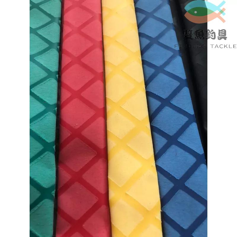 釣魚竿熱縮管 花紋 吸汗 阻燃 防滑 手把套管 防電 絕緣 握把套硅膠纏繞带 黑色 紅色 黃色 綠色 藍色-細節圖3